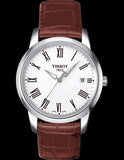 Tissot T Classic Dream White Dial Brown Leather Strap Watch for Men - T033.410.26.011.01 Authentic Buy Shop Now