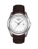 Tissot T Classic Couturier Chronograph White Dial Brown Leather Strap Watch For Men - T035.410.16.031.00 Authentic Buy Shop Now