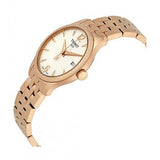 Tissot T Classic Tradition Lady White Dial Rose Gold Steel Strap Watch for Women - T063.210.33.037.00 Authentic Buy Shop Now