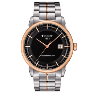 Tissot Luxury Powermatic 80 Black Dial Silver Steel Strap Watch For Men - T086.407.22.051.00 Authentic Buy Shop Now