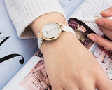 Tissot T Lady Flamingo Mother of Pearl White Dial White Leather Strap Watch For Women - T094.210.26.111.01 Authentic Buy Shop Now