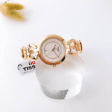 Tissot T Lady Flamingo Mother of Pearl Dial Rose Gold Steel Strap Watch for Women - T094.210.33.116.01 Authentic Buy Shop Now