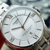 Tissot T Classic Chemin Des Tourelles Silver Dial Silver Steel Strap Watch For Men - T099.408.11.038.00 Authentic Buy Shop Now