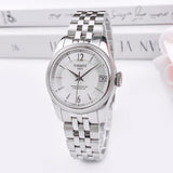 Tissot Ballade Powermatic 80 Automatic Mother of Pearl Dial Silver Steel Strap Watch For Women - T108.208.11.117.00 Authentic Buy Shop Now