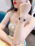 Tissot T Wave Diamond Mother of Pearl Dial Black Leather Strap Watch For Women - T112.210.36.111.00 Authentic Buy Shop Now