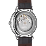 Tissot T-Classic Powermatic 80 Silver Dial Brown Leather Strap Watch For Men - T122.407.16.031.00 Authentic Buy Shop Now