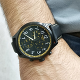 Tissot Chrono XL Vintage Chronograph Black Dial Black Leather Strap Watch For Men - T116.617.36.052.02 Authentic Buy Shop Now