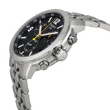 Tissot PRC 200 Chronograph Black Dial Stainless Steel Watch For Men - T0554171105700 Authentic Buy Shop Now