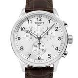 Tissot Chrono XL Silver Dial Brown Leather Strap Watch For Men - T116.617.16.037.00 Authentic Buy Shop Now