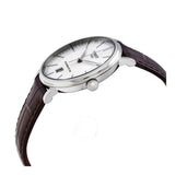 Tissot T-Classic Powermatic 80 Silver Dial Brown Leather Strap Watch For Men - T122.407.16.031.00 Authentic Buy Shop Now