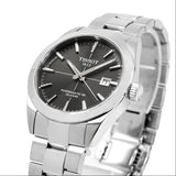 Tissot Gentleman Powermatic 80 Silicium Black Dial Silver Steel Strap Watch For Men - T127.407.11.061.01 Authentic Buy Shop Now