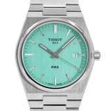 Tissot PRX Quartz Light Green Dial Silver Steel Strap Watch for Men - T137.410.11.091.01 Authentic Buy Shop Now