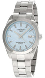 Tissot Gentleman Powermatic 80 Silicium Ice Blue Silver Steel Strap Watch For Men - T127.407.11.351.00 Authentic Buy Shop Now