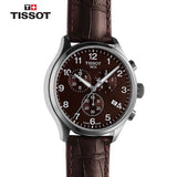 Tissot T Sport Chrono XL Classic Brown Dial Brown Leather Strap Watch For Men - T116.617.16.297.00 Authentic Buy Shop Now