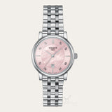Tissot T Classic Carson Premium Pink Dial Silver Steel Strap Watch for Women - T122.210.11.159.00 Authentic Buy Shop Now