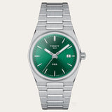Tissot PRX Quartz Green Dial Steel Silver Steel Strap Watch for Men - T137.410.11.081.00 Authentic Buy Shop Now