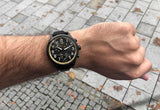 Tissot Chrono XL Vintage Chronograph Black Dial Black Leather Strap Watch For Men - T116.617.36.052.02 Authentic Buy Shop Now