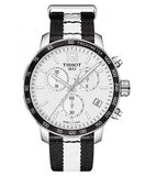 Tissot Quickster Chronograph NBA San Antonio Spurs Edition White Dial Two Tone NATO Strap Watch for Men - T095.417.17.037.07 Authentic Buy Shop Now