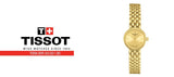 Tissot Lovely Gold Dial Gold Steel Strap Watch For Women - T058.009.33.021.00 Authentic Buy Shop Now