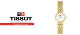 Tissot T-Lady Lovely Mother of Pearl Dial Gold Steel Strap Watch For Women - T058.009.63.116.00 Authentic Buy Shop Now