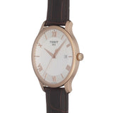 Tissot T Classic Tradition White Dial Brown Leather Strap Watch For Men - T063.610.36.037.00 Authentic Buy Shop Now