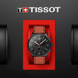 Tissot Chrono XL NBA Special Edition Black Dial Brown Leather Strap Watch for Men - T116.617.36.051.12 Authentic Buy Shop Now