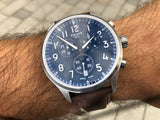 Tissot Chrono XL Vintage Blue Dial Brown Leather Strap Watch For Men - T116.617.16.042.00 Authentic Buy Shop Now