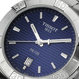 Tissot PR 100 Sport Blue Dial Silver Steel Strap Watch For Men - T101.610.11.041.00 Authentic Buy Shop Now
