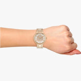 Guess Madison Diamonds White Dial Rose Gold Steel Strap Watch for Women - W0637L3 Authentic Buy Shop Now