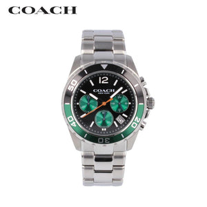 Coach Kent Green Dial Silver Steel Strap Watch for Men - 14602557 Authentic Buy Shop Now