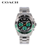 Coach Kent Green Dial Silver Steel Strap Watch for Men - 14602557 Authentic Buy Shop Now