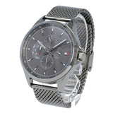 Tommy Hilfiger Shawn Chronograph Quartz Grey Dial Grey Mesh Bracelet Watch for Men - 1791613 Authentic Buy Shop Now