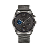 Tommy Hilfiger Deacon Multifunction Black Dial Black Mesh Bracelet Watch for Men - 1791546 Authentic Buy Shop Now