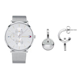 Tommy Hilfiger Jenna Quartz Silver Dial Silver Mesh Bracelet Watch For Women - 1781942 Authentic Buy Shop Now
