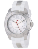 Tommy Hilfiger K2 White Dial White Rubber Strap Watch for Women - 1781306 Authentic Buy Shop Now