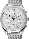 Tommy Hilfiger Mia Silver Dial Silver Mesh Bracelet Watch for Men - 1781628 Authentic Buy Shop Now