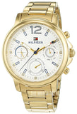 Tommy Hilfiger Claudia White Dial Gold Steel Strap Watch for Women - 1781742 Authentic Buy Shop Now