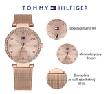 Tommy Hilfiger Lynn Quartz Rose Gold Dial Rose Gold Mesh Bracelet Watch For Women - 1781865 Authentic Buy Shop Now