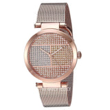 Tommy Hilfiger Lynn Crystals Rose Gold Dial Rose Gold Mesh Strap Watch For Women - 1781868 Authentic Buy Shop Now
