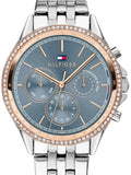 Tommy Hilfiger Ari Diamonds Blue Dial Silver Steel Strap Watch for Women - 1781976 Authentic Buy Shop Now