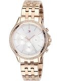 Tommy Hilfiger Ari Diamonds Silver Dial Rose Gold Steel Strap Watch for Women - 1781978 Authentic Buy Shop Now