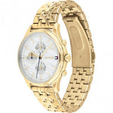 Tommy Hilfiger Whitney Chronograph Quartz Mother of Pearl White Dial Gold Steel Strap Watch For Women - 1782121 Authentic Buy Shop Now