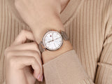 Tommy Hilfiger Angela Quartz Silver Dial Brown Leather Strap Watch for Women - 1782125 Authentic Buy Shop Now