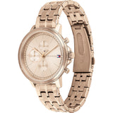 Tommy Hilfiger Madison Chronograph Quartz Rose Gold Dial Rose Gold Steel Strap Watch For Women - 1782190 Authentic Buy Shop Now