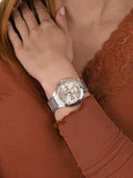 Tommy Hilfiger Eve Chronograph Quartz Pink Dial Silver Steel Strap Watch For Women - 1782279 Authentic Buy Shop Now
