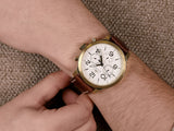 Tommy Hilfiger Jake Quartz White Dial Brown Leather Strap Watch for Men - 1791231 Authentic Buy Shop Now
