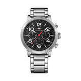 Tommy Hilfiger Jake Chronograph Black Dial Silver Steel Strap Watch for Men - 1791234 Authentic Buy Shop Now