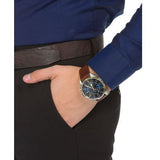 Tommy Hilfiger Daniel Blue Dial Brown Leather Strap Watch for Men - 1710380 Authentic Buy Shop Now