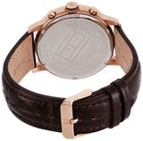 Tommy Hilfiger Aiden Quartz Blue Dial Brown Leather Strap Watch for Men - 1791308 Authentic Buy Shop Now