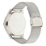Tommy Hilfiger Damon Quartz Chronograph Black Dial Silver Mesh Bracelet Watch for Men - 1791415 Authentic Buy Shop Now